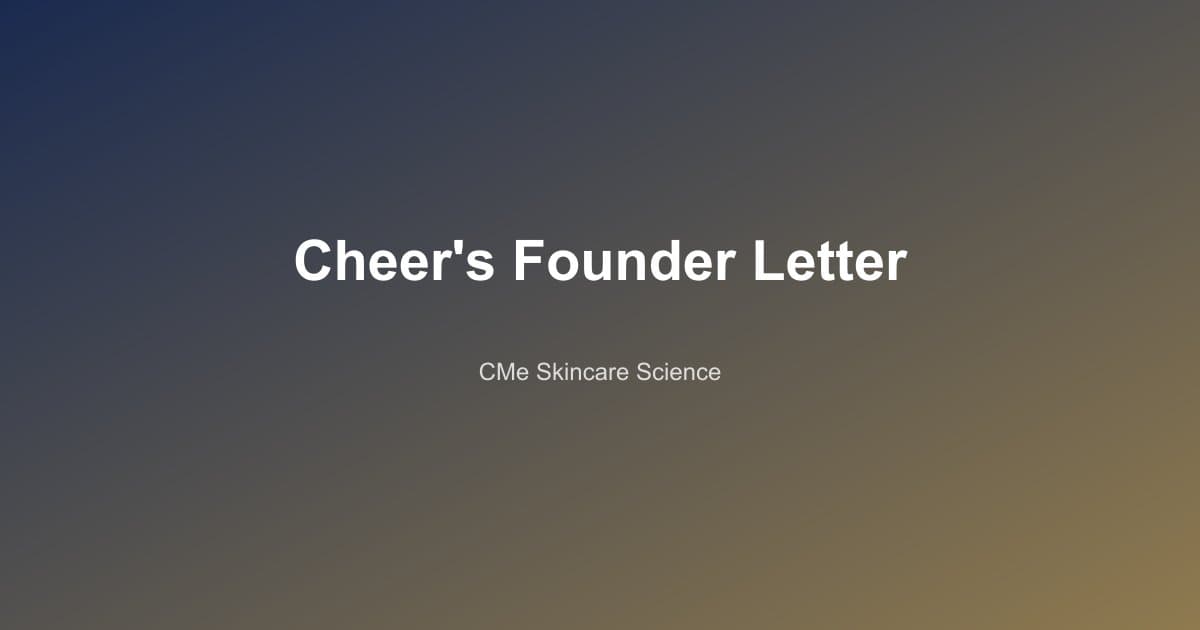Cheer, founder of CMe, in the laboratory testing skincare formulas