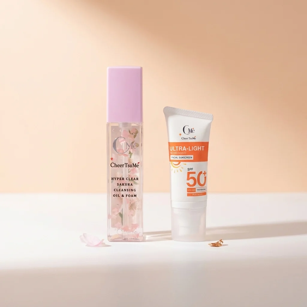 Clean & Protect skincare set — Cleansing, Sunscreen for sensitive skin · CMe