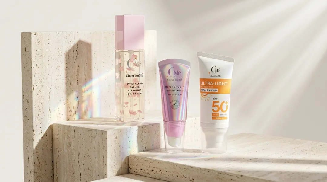 CMe Full Routine Set — Cleansing, Serum, Sunscreen