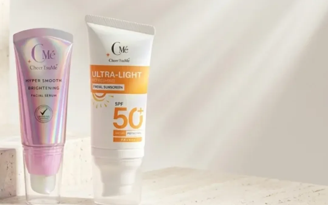 Serum & Sunscreen skincare set — Serum, Sunscreen for sensitive skin · CMe